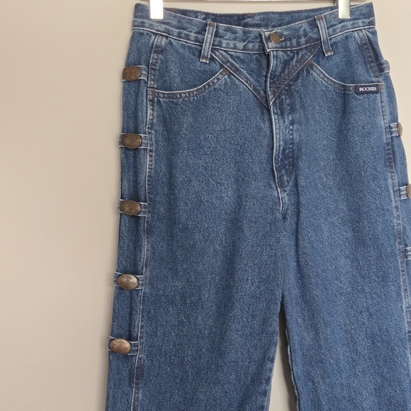 Pantalon Capri En Jean Bleu Lip Service - Taille 28, Style Western Rockabilly - Neuf Avec étiquette